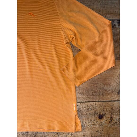 Mens Tommy Bahama Relax Orange Pima Cotton Long Sleeve Ribbed Pullover Size XL‎ - Picture 2 of 11